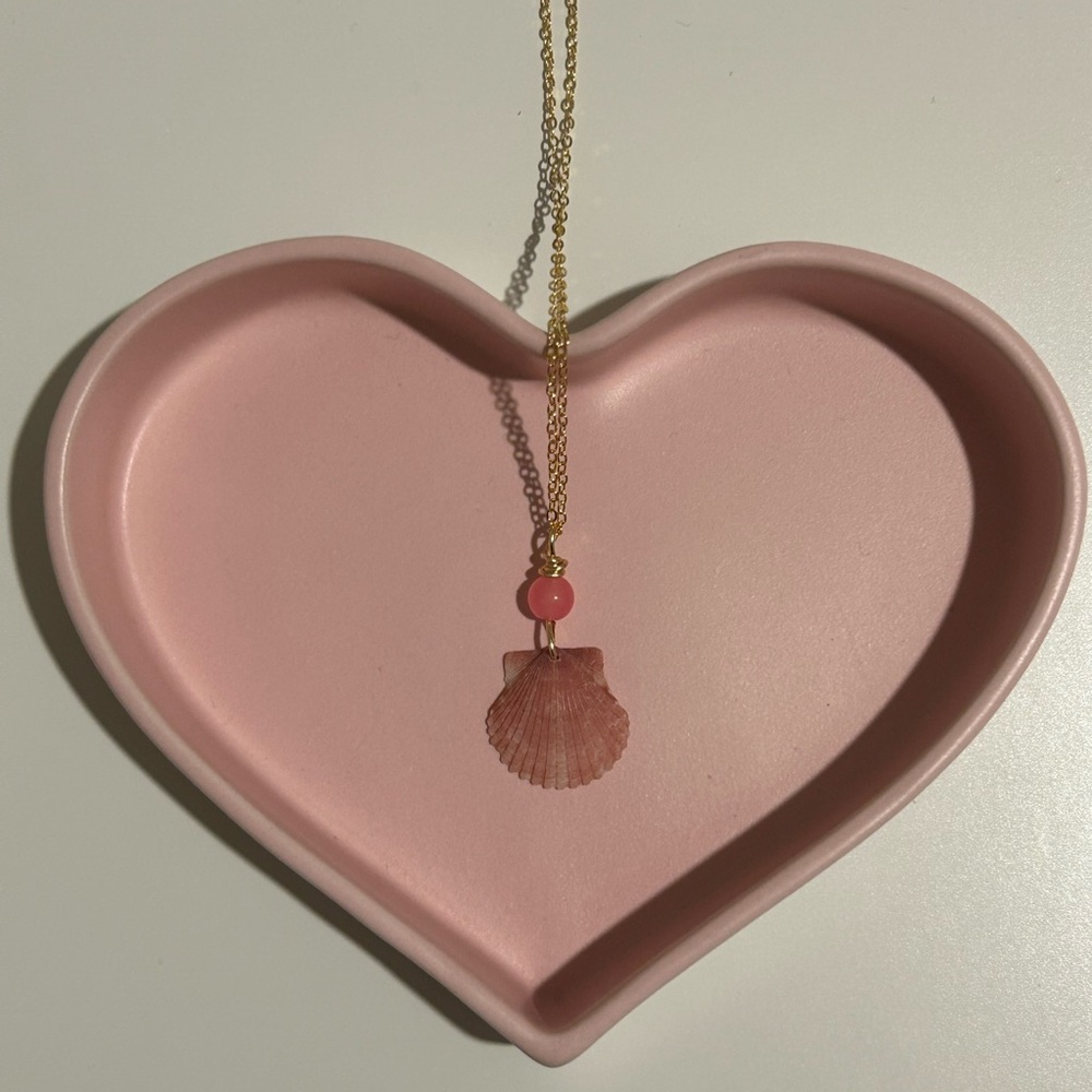 Seashell Necklace - Sunset Calico